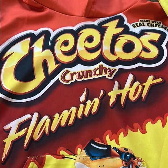 Flamin' 🔥 Hot 🥵 Cheetos Tiger 🐅 Kids Hoodie Kangaroo 🦘 Pocket - Picture 2 of 16